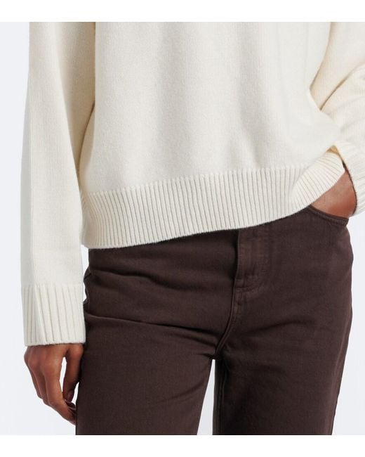 Loulou de Saison White Breha Wool And Cashmere Sweater