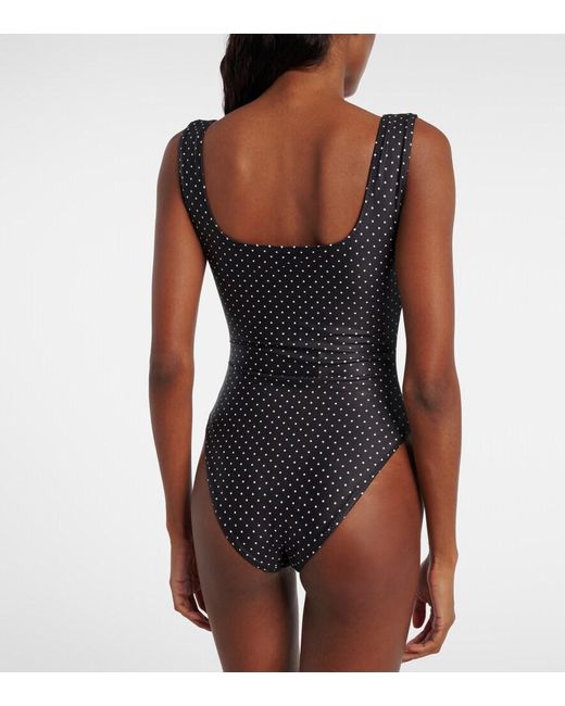 SAME Black Grace Polka-Dot Swimsuit