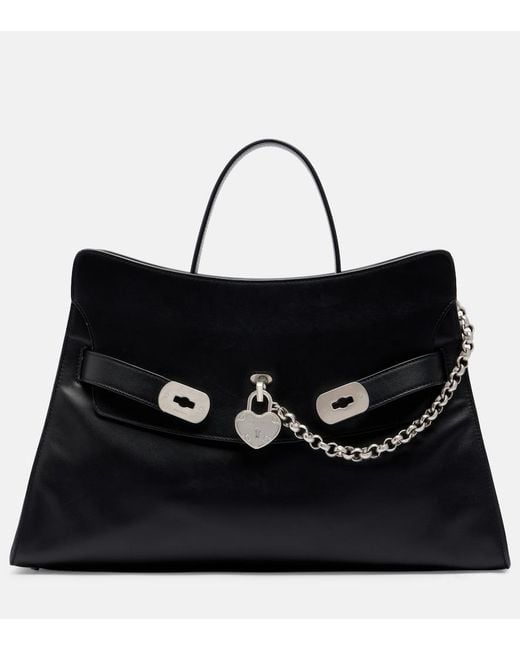 Shopper Locke Medium di McQueen in Black