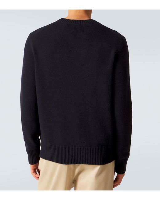 Burberry Blue Ekd Wool And Cashmere Sweater for men
