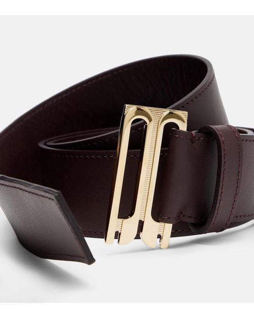 Victoria Beckham Brown Dorian Leather Belt