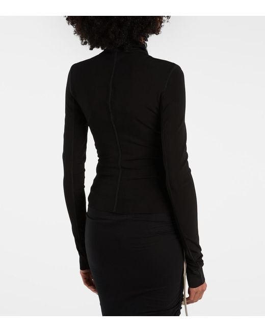 Rick Owens Black Lilies Gary Jersey Jacket