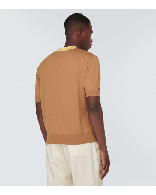 Camiseta de lana King & Tuckfield de hombre de color Brown
