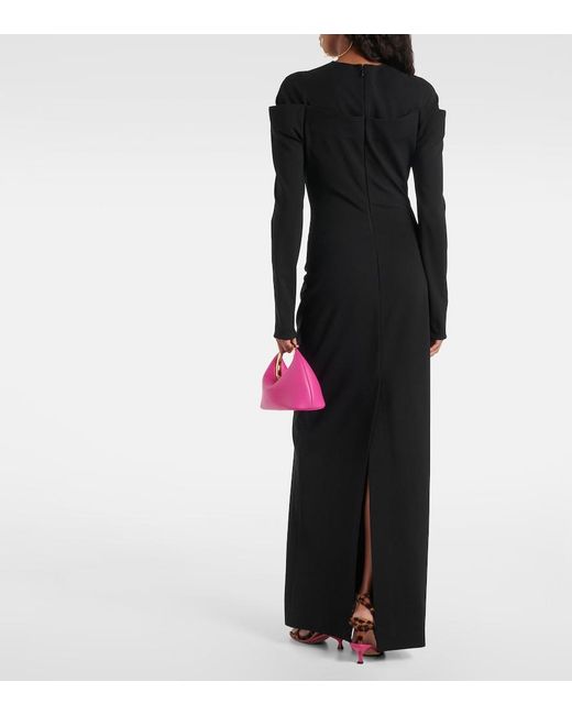 Jacquemus Black Sabre Jersey Maxi Dress