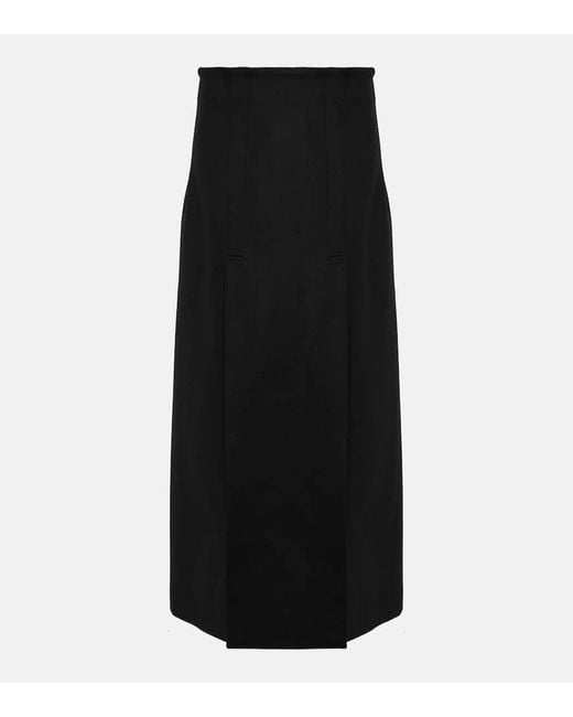 Falda Larga En Mezcla De Lana Proenza Schouler de color Black