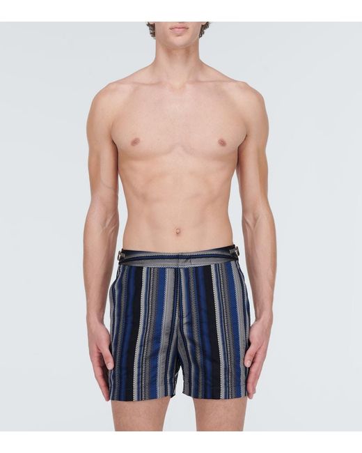 Orlebar Brown Blue Bulldog Swim Shorts for men