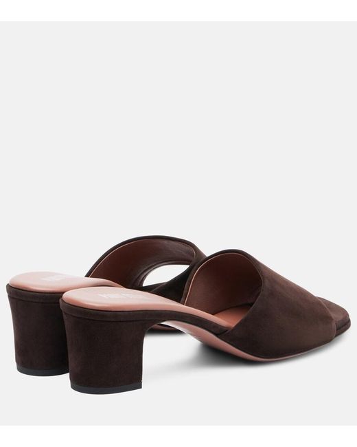 Paris Texas Brown Ava Suede Mules