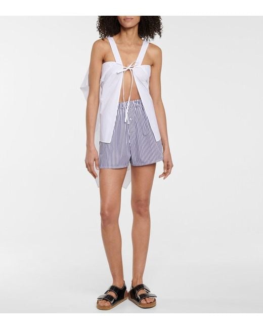 Coperni White Convertible Cotton Top