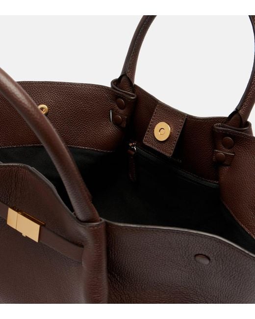 DeMellier London Brown Tote Midi New York Aus Leder