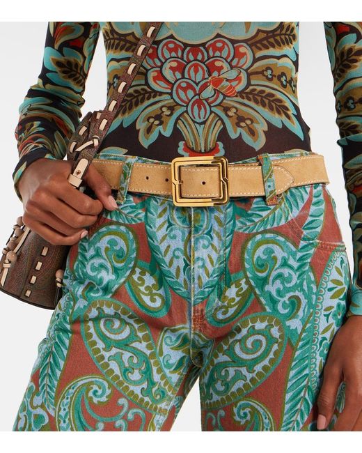 Etro Natural Suede Belt