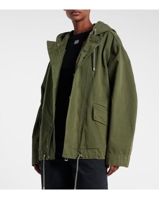 Loewe Green Set Aus Weste Und Jacke Aus Canvas