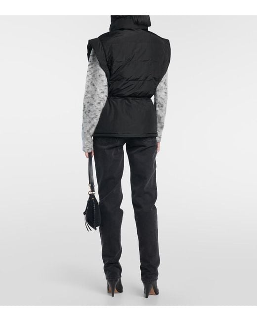 Isabel Marant Black Toby Puffer Vest