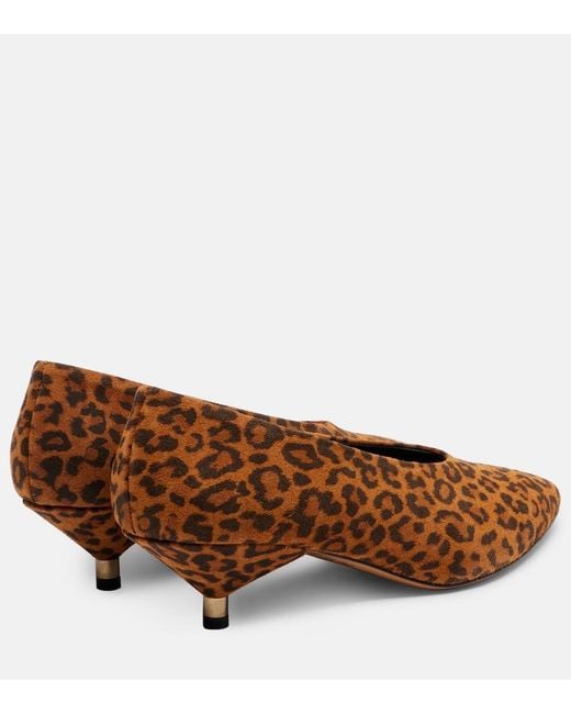 Isabel Marant Brown Ebisa 45 Leopard-Print Leather Pumps