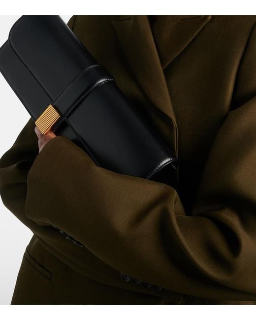 Khaite Black Blake Leather Clutch