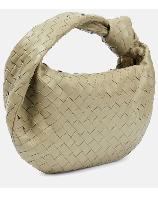 Bottega Veneta Metallic Jodie Teen Leather Tote Bag
