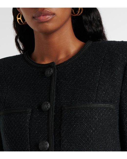 Veronica Beard Black Lars Cotton-Blend Jacket