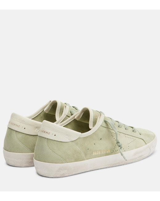 Golden Goose Deluxe Brand Metallic Super-Star Suede Sneakers