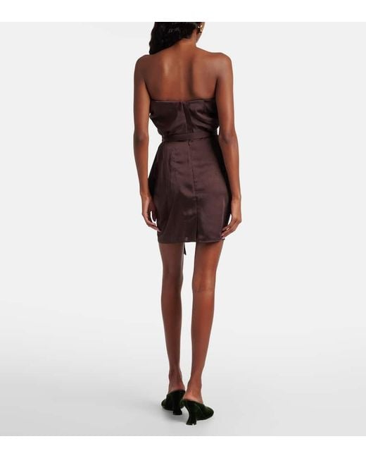 Vestido Corse Susana Drapeado Vivienne Westwood de color Brown