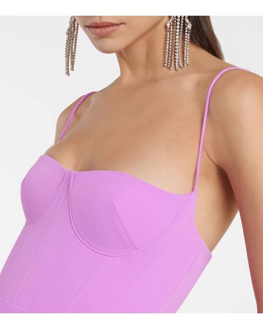 Alex Perry Purple Body Carsen