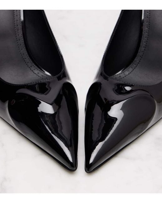 Alaïa Black Pumps Le Cour 3D 90 Aus Lackleder