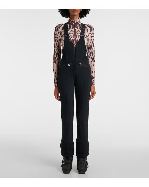 Bogner White Viviane Animal-Print Jersey Bodysuit