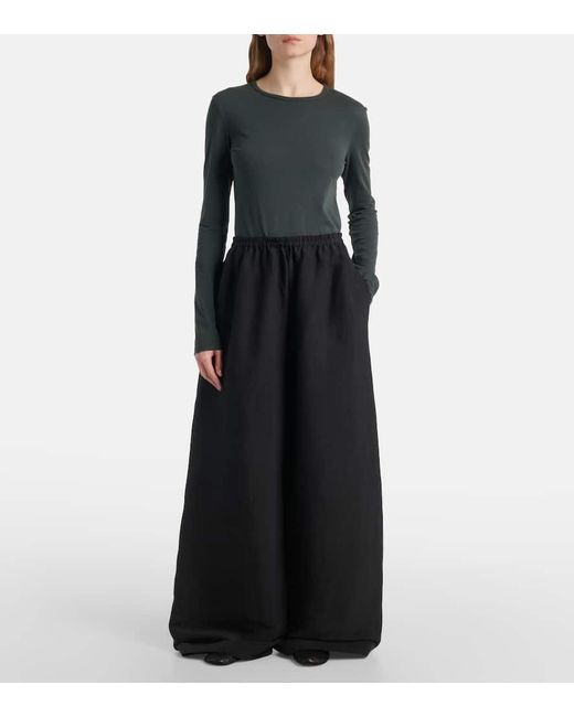 The Row Blue Weite Hose Bellana Aus Seide