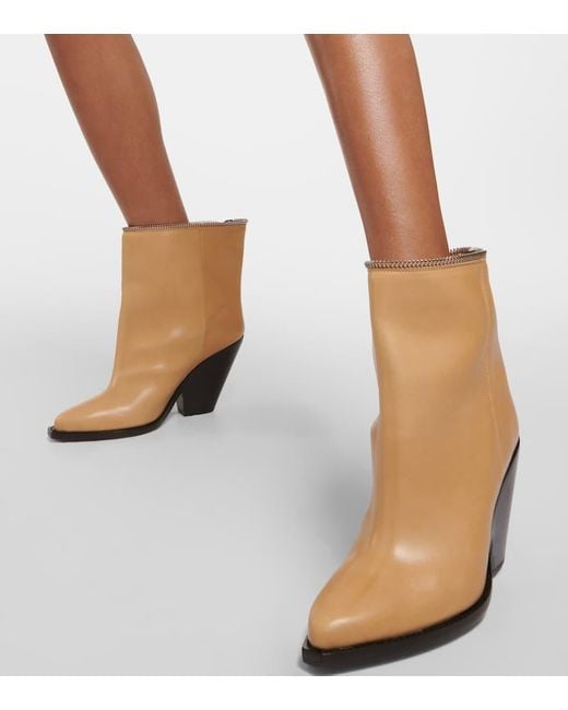 Isabel Marant Brown Overknee-Stiefel Lelodie Aus Leder