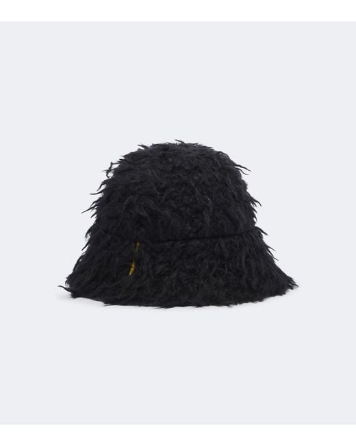 Fendi Black Wool-Blend Hat