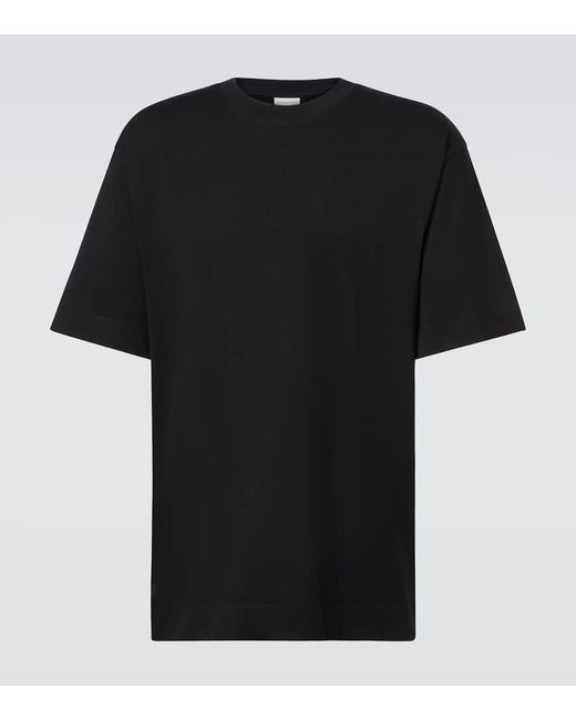 Dries Van Noten Black Cotton Jersey T-Shirt for men