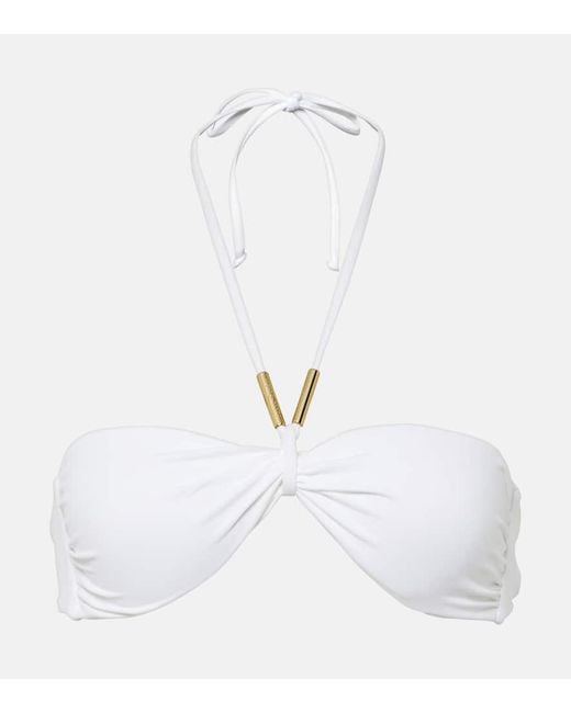 Melissa Odabash White Canary Bikini Top