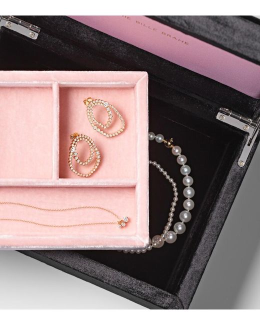Sophie Bille Brahe Black Tresor Grande Velvet Jewelry Box