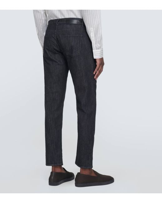 Giorgio Armani Gray Straight Jeans for men
