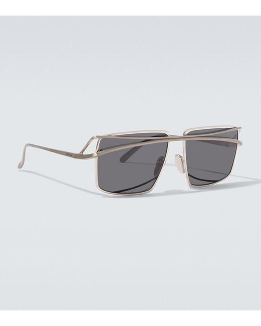 Prada Eckige Sonnenbrille in Gray für Herren