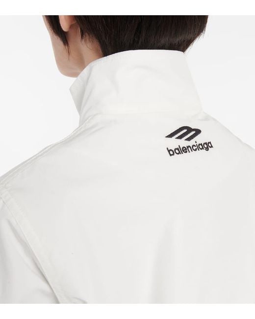 Balenciaga White Trainingsjacke 3B Sports Icon
