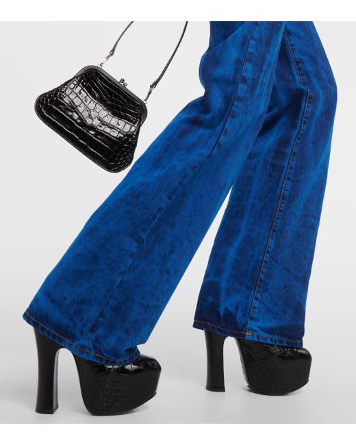 Vivienne Westwood Blue High-rise Flared Jeans
