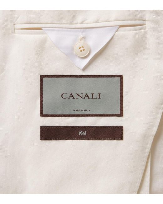 Canali Natural Kei Linen And Silk Blazer for men