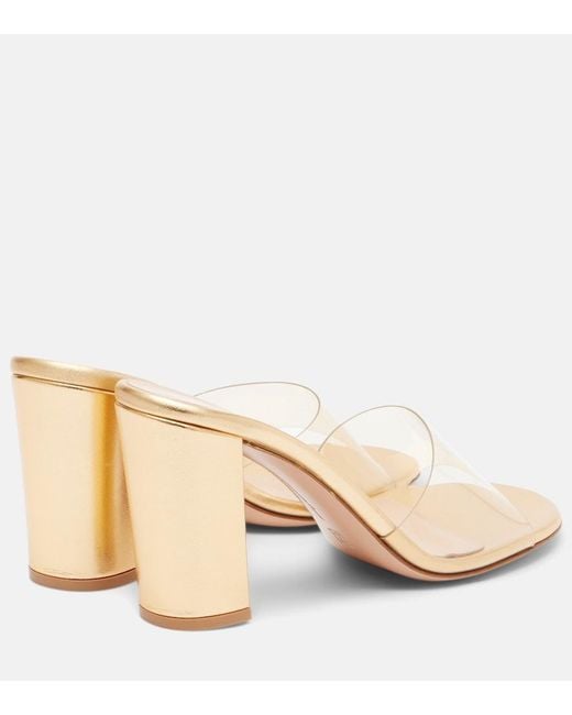 Gianvito Rossi Natural 85 Pvc Mules