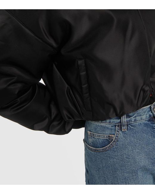 Bomber Oversized Alaïa de color Black