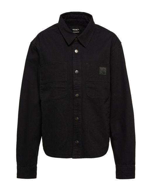 Wardrobe NYC X Carhartt Wip Cotton Shirt Jacket in Black - Lyst