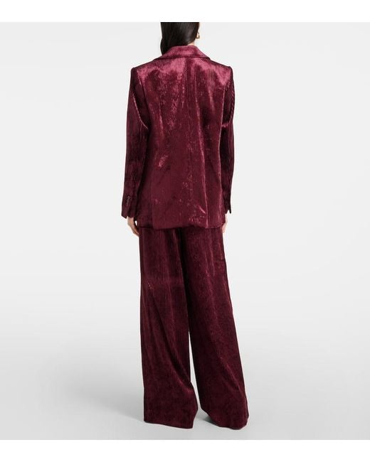 Dorothee Schumacher Red Oversized Corduroy Blazer