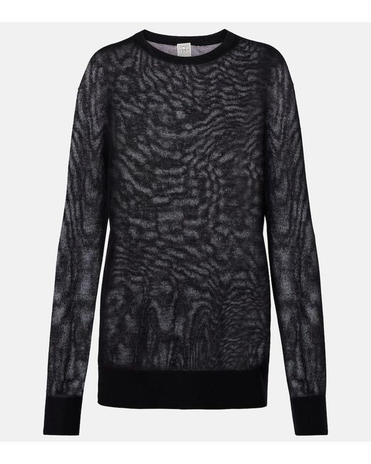 Totême Blue Oversized Sweater