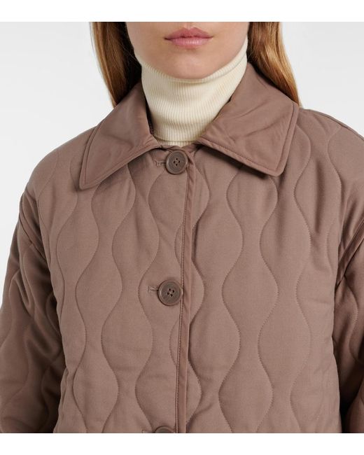 Varley Brown Wilson Quilted Jacket
