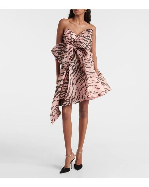 Abito Matchmaker Corto Con Fiocco Oversize di Zimmermann in Pink