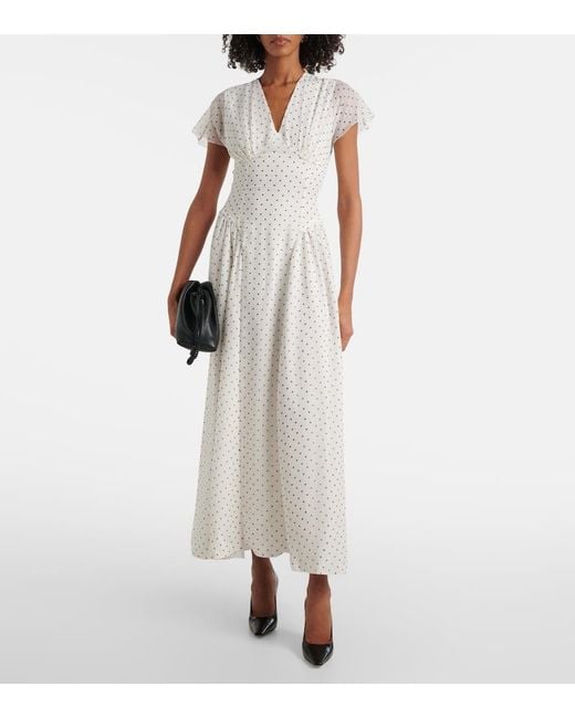 Abito Midi A Pois di ROTATE BIRGER CHRISTENSEN in White