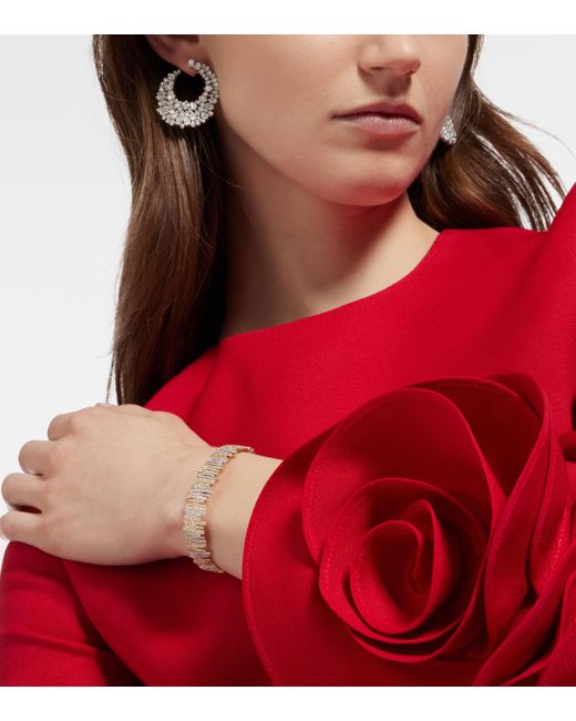 Suzanne Kalan Metallic 18kt Yellow, Rose, And White Gold Bracelet With Diamonds