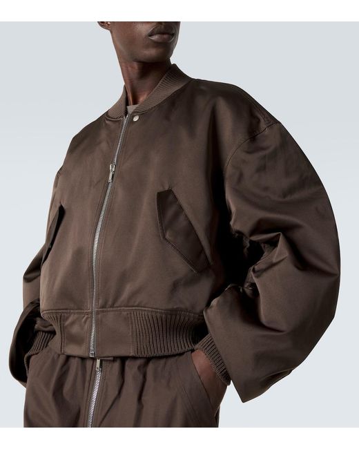 Rick Owens Brown Secchia Technical Bomber Jacket for men