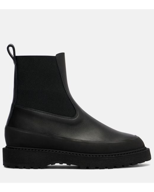 Le Monde Beryl Black Dolomite Leather Chelsea Boots
