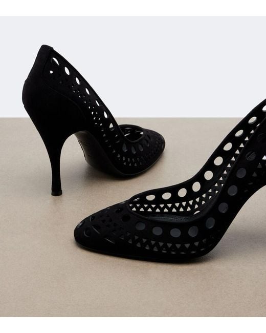 Alaïa Black Vienne Suede Pumps