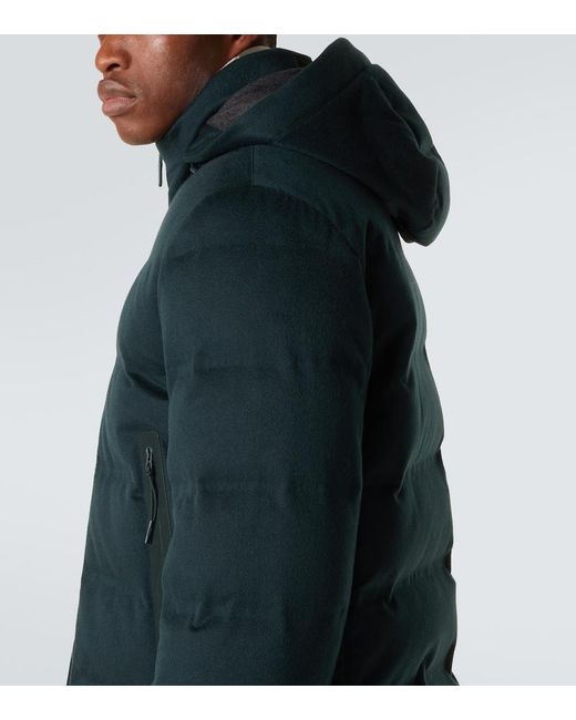 Zegna Black Elements Technical Cashmere Down Jacket for men