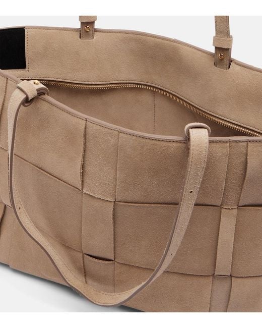 DeMellier London Natural Florence Large Suede Tote Bag